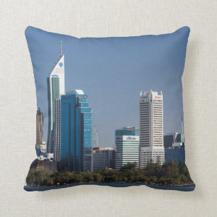 Cojín Decorativo Australia, Perth, horizonte de la ciudad desde el 
