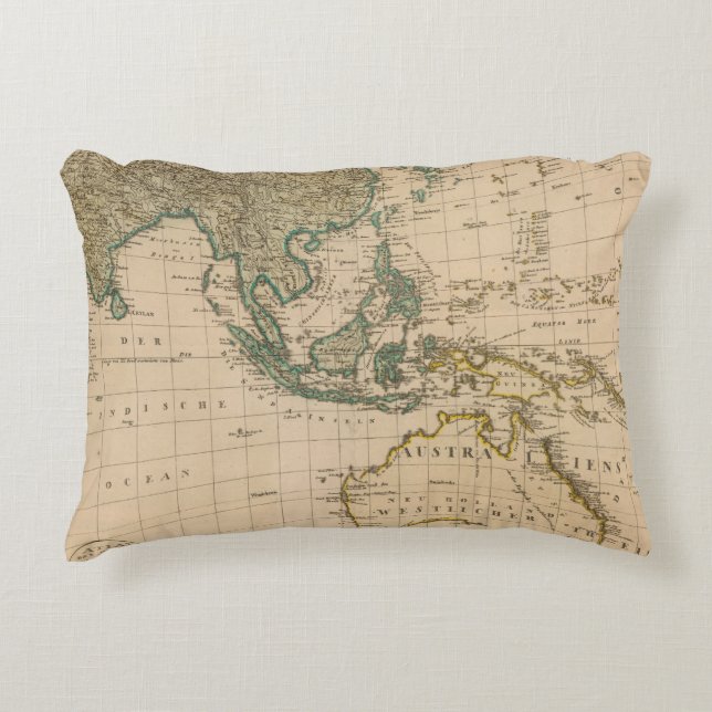 Cojín Decorativo Australia y Asia (Anverso)