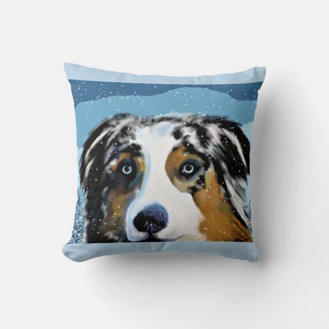 COJÍN DECORATIVO AUSTRALIAN SHEPHERD (Anverso)