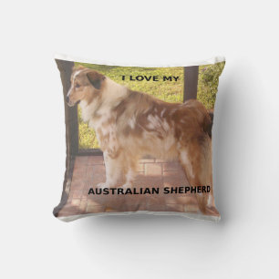 Cojín Decorativo Australian_shepherd red merle love w pic