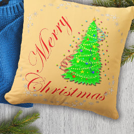 Cojín Decorativo Auténtico acento navideño de ferias navideñas