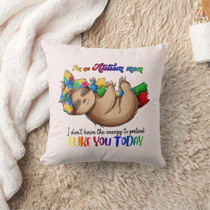 Cojín Decorativo Autism Mom - Sloth