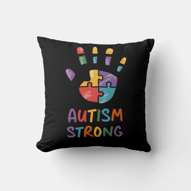 Cojín Decorativo Autism Strong (Anverso)