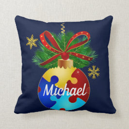 Cojín Decorativo Autismo Navidades bauble