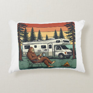 Cojín Decorativo Autocaravana de Camping Vintage RV Aventura Bigfoo