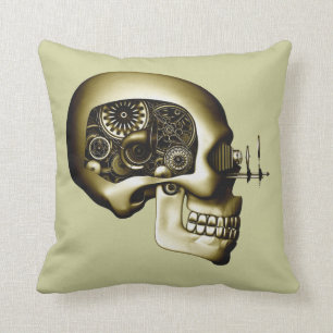 Cojín Decorativo Autómata #1D de Steampunk