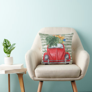 Cojín Decorativo Automóvil y música de navidades