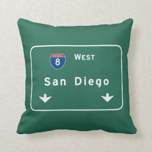 Cojín Decorativo Autopista sin peaje de la carretera nacional de