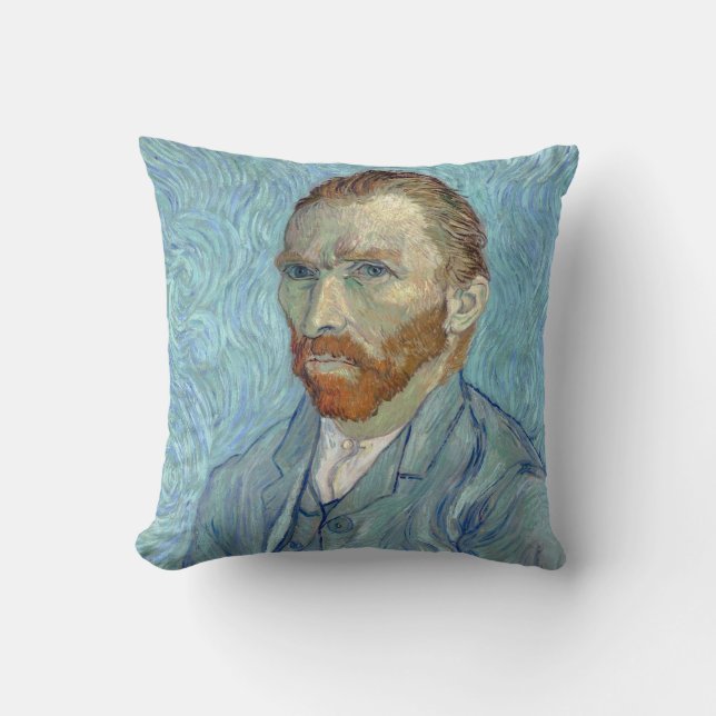 Cojín Decorativo Autoretrato, Vincent van Gogh, 1889 (Anverso)