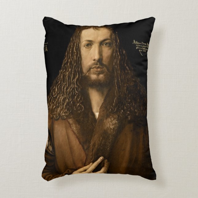 Cojín Decorativo Autorretrato a la edad de veintiocho, 1500 (Frente (Vertical))