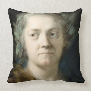 Cojín Decorativo Autorretrato (aceite en el papel)