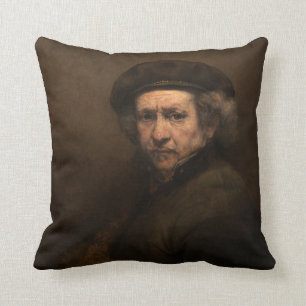 Cojín Decorativo Autorretrato con boina y cuello vuelto