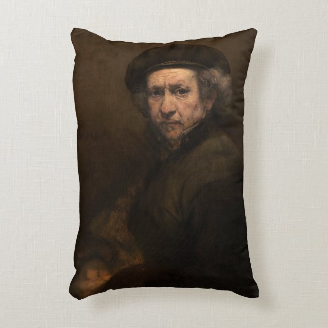 Cojín Decorativo Autorretrato con la boina de Rembrandt (Frente (Vertical))