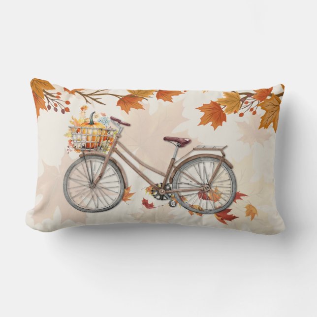 Cojín decorativo Autumn Bike Ride (Anverso)