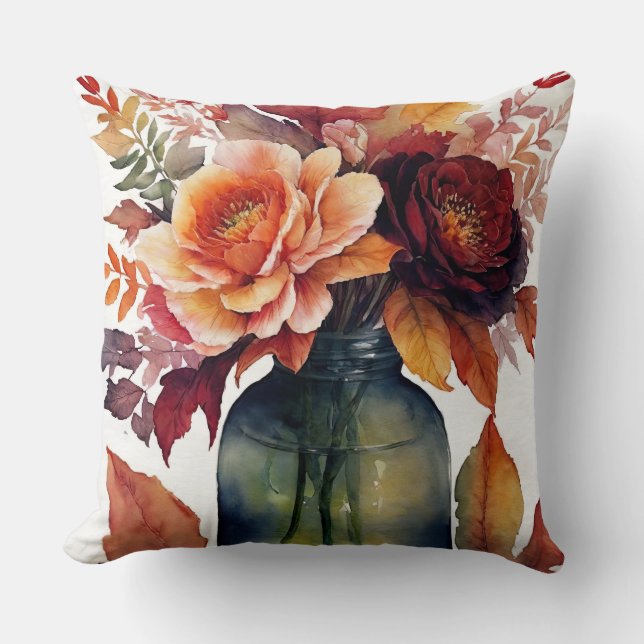 Cojín Decorativo Autumn Floral (Anverso)