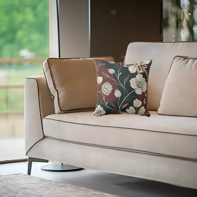 Cojín Decorativo Autumn Noir Bloom (Subido por el creador)