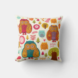 Cojín Decorativo Autumn Owl Forrest