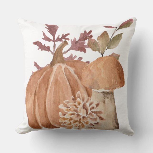 Cojín Decorativo Autumn Pumpkin Mushroom (Anverso)