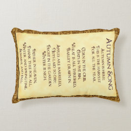 Cojín Decorativo Autumn Song Thanksending Poem Rustic