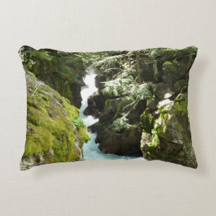 Cojín Decorativo Avalanche Gorge II en el Parque Nacional Glacier