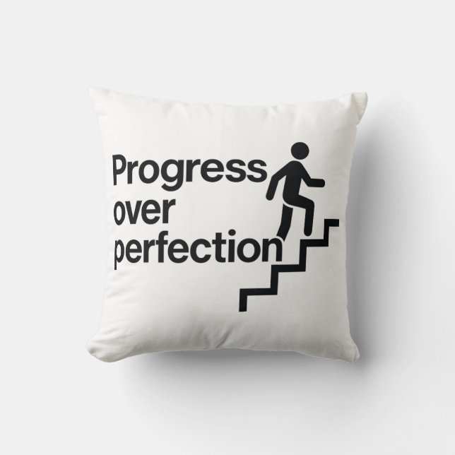 Cojín Decorativo Avanzar paso a paso (Anverso)