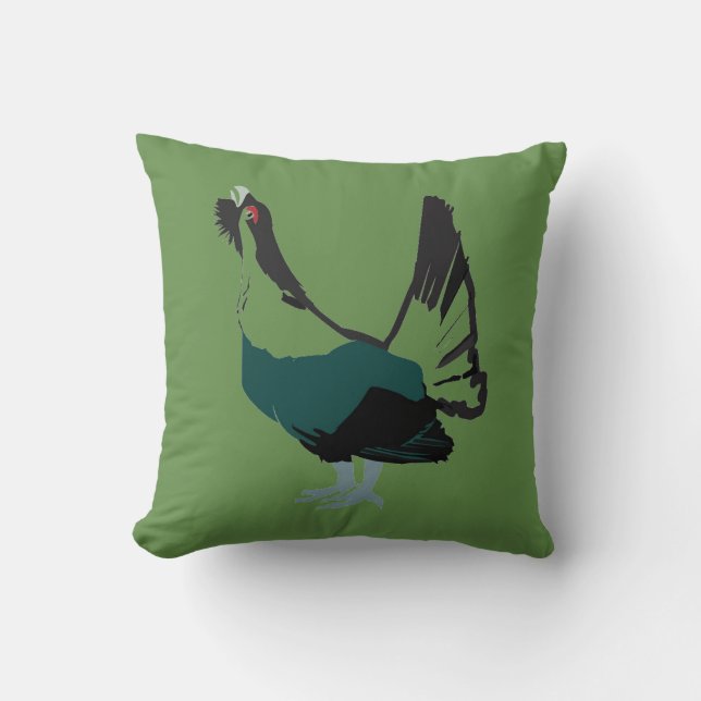 Cojín Decorativo Ave capercaillie Art Cushion (Anverso)