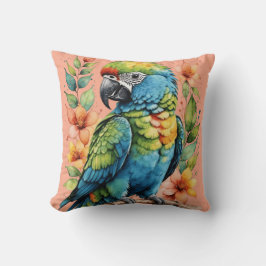Cojín Decorativo Ave de ciruela