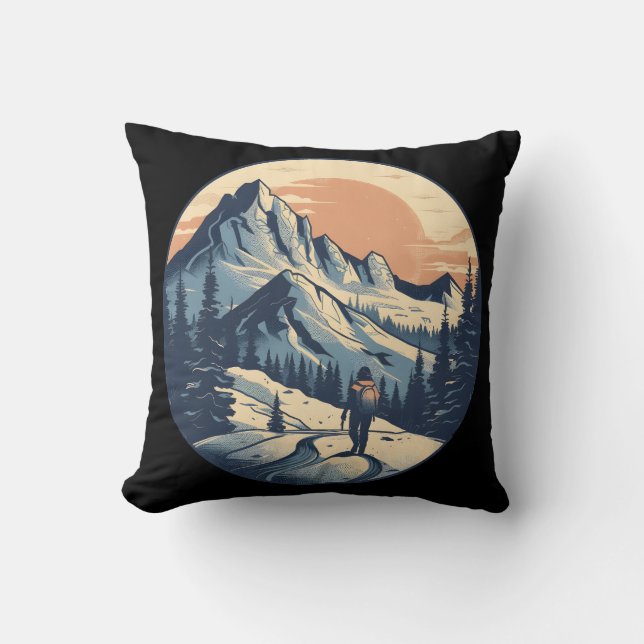 Cojín Decorativo Aventura de montaña (Anverso)