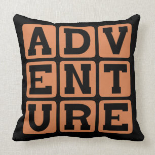Cojín Decorativo Aventura, experiencia excitante