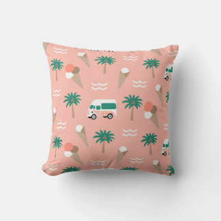 Cojín Decorativo Aventura Tropical Con Helados