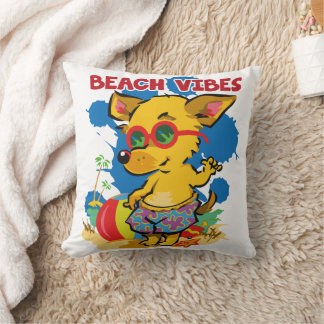 Cojín Decorativo Aventuras costeras: Playa de Verano para Niños