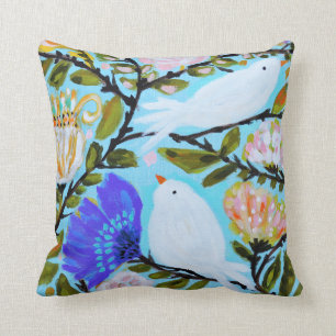 Cojín Decorativo Aves de amor dulces II