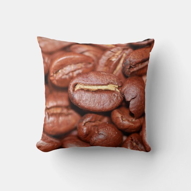 Cojín Decorativo Aves de café tostadas (Anverso)