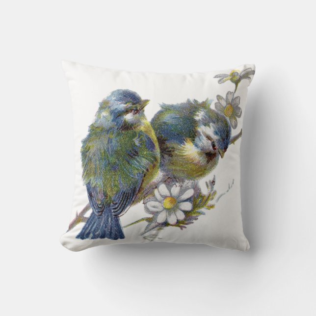 Cojín Decorativo Aves de época (Anverso)