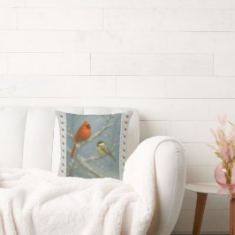 Cojín Decorativo Aves de Invierno – Vida en la Quietud