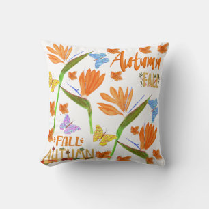 Cojín Decorativo Aves del paraíso Otoño