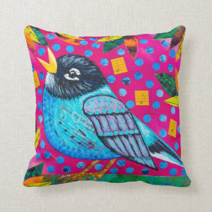 Cojín Decorativo Aves musicales