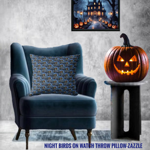 Cojín Decorativo Aves nocturnas vigiladas