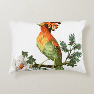 Cojín Decorativo Aves paraísas: fondo floral exótico
