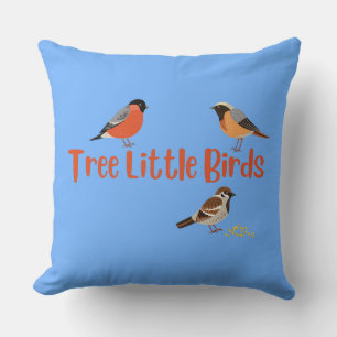 Cojín Decorativo Aves pequeñas de árbol