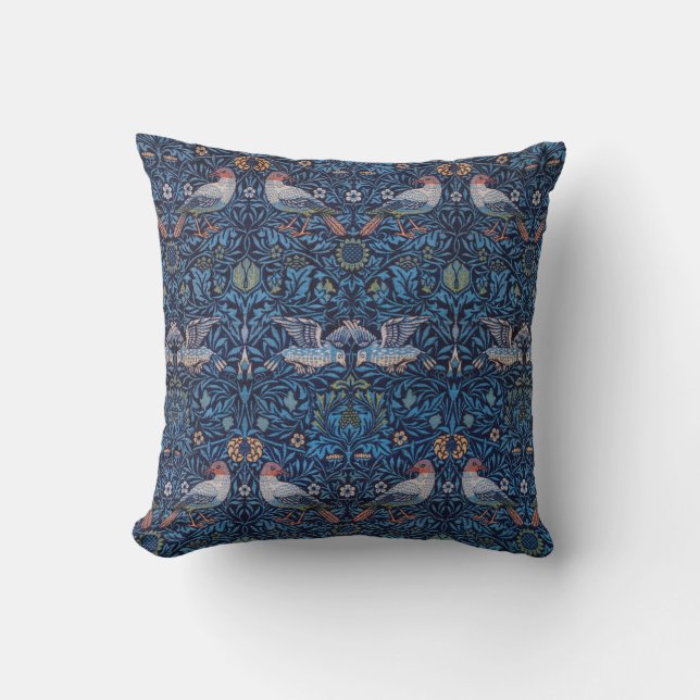 Cojín Decorativo Aves, William Morris (Anverso)