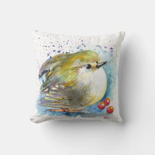 Cojín Decorativo Aves y bayas