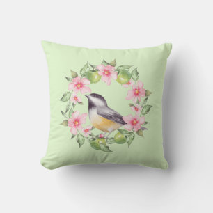 Cojín Decorativo Aves y flores 2