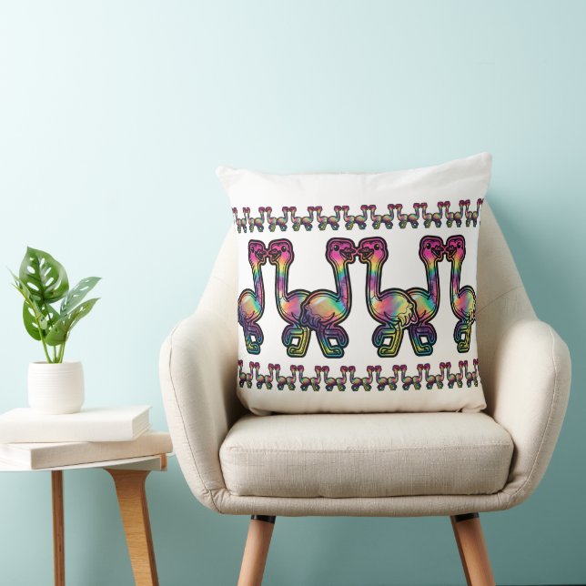 Cojín Decorativo Avestruz Tie Dye (Silla)