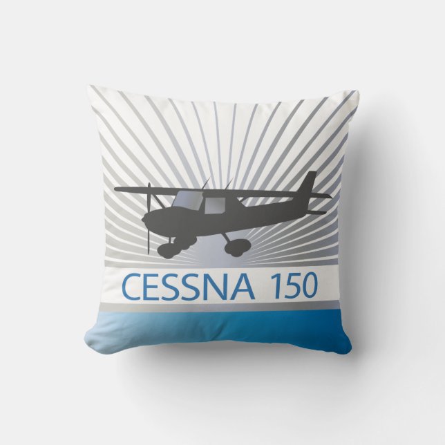 Cojín Decorativo Avión Cessna 150 (Anverso)
