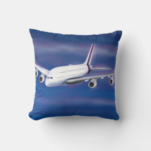 Cojín Decorativo Avión comercial de dos pisos