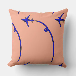 Cojín Decorativo Avión Con Peach De Sendero De Aire