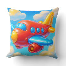 Avión de dibujos animados lindo