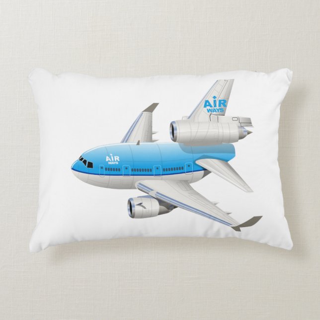 Cojín Decorativo avión personalizado (Anverso)