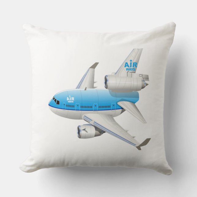 Cojín Decorativo avión personalizado (Anverso)